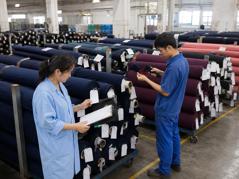 Dyeing lots identified and separated in the mill