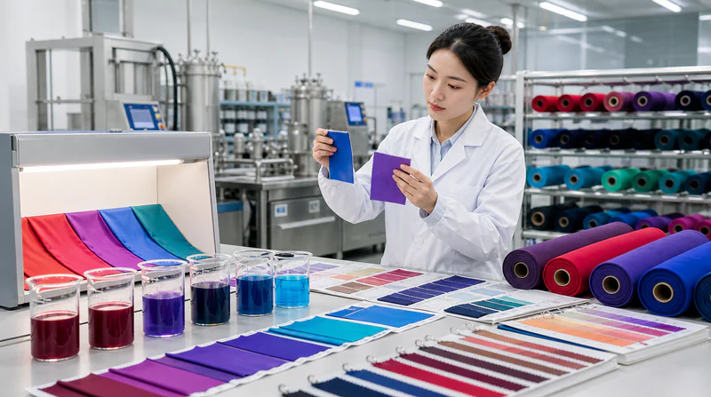 In-house dyeing mill and color development