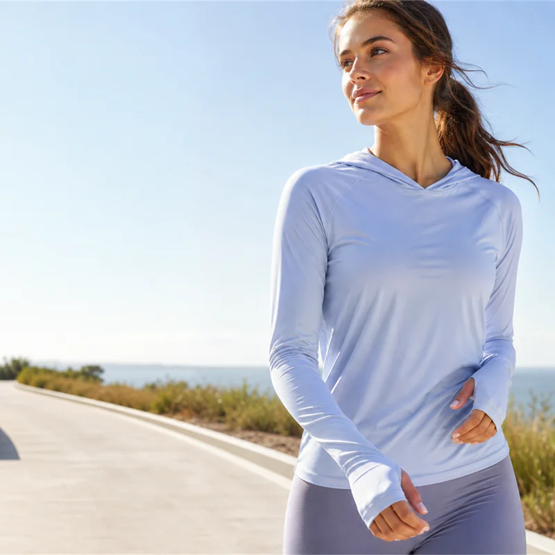 Lightweight nylon spandex fabric for sun protection clothing