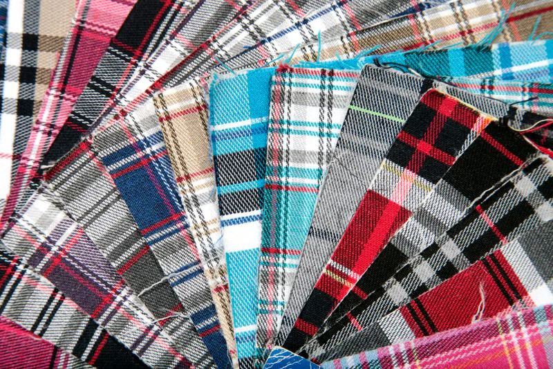 Stiff heavy fabric standing rigidly