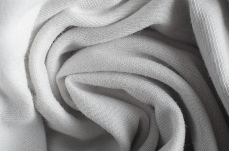 Close-up of clean polo fabric surface texture